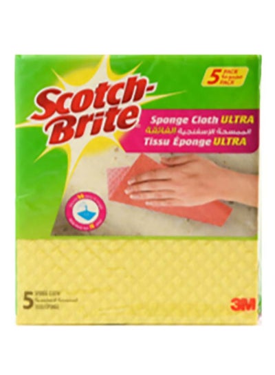 اشتري Sponge Cloth And Tissu Eponge 5 Pieces Multicolor في السعودية