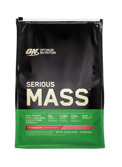 Buy Serious Mass High Protein - Strawberry - 5.44 Kg in Egypt