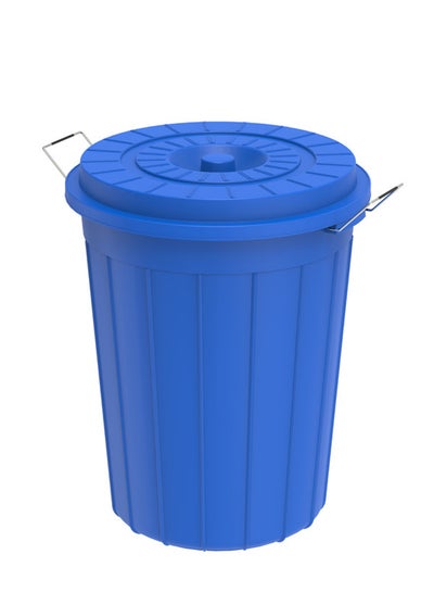 Buy Round Plastic Drums With Blue 70.0Liters in UAE