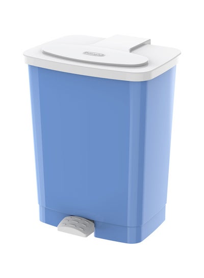 Buy Step-On Waste Bin Blue 17.0Liters in UAE