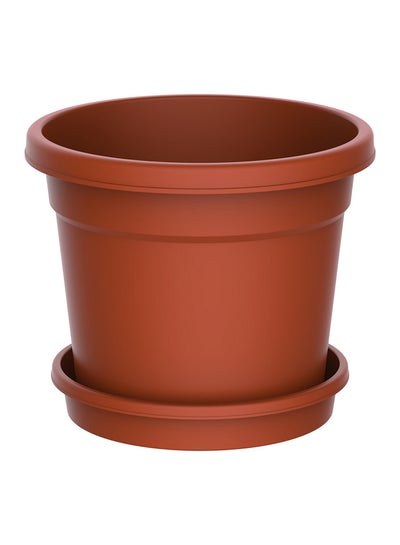 Buy Flower Pot 8" Comp- Terracotta in UAE