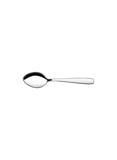 Buy Amazona 3 Pieces Stainless Steel Dessert Spoons with High Gloss Finish Silver in UAE