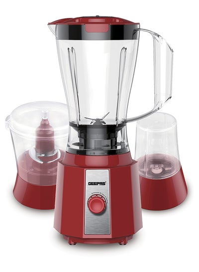 Buy 3-In-1 Blender 400 W GSB9891 Red/Clear in Saudi Arabia