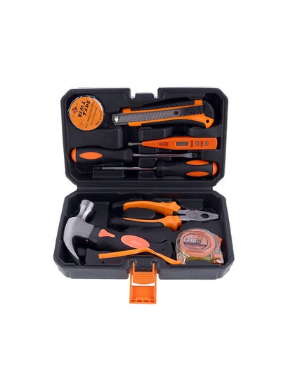 Buy 9-Piece Heavy Duty Tool Set With Tool Bag Black/Orange/Silver in Saudi Arabia