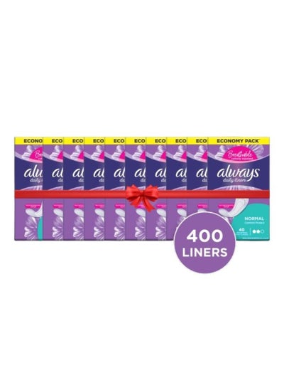 Buy Daily Liners Comfort Protect Pantyliners Normal 400 Count in UAE