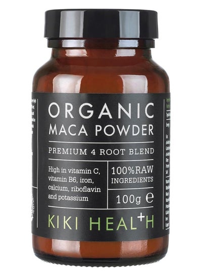 Buy Organic Maca Powder 100% Raw Ingredients Premium 4 Root Blend High In Vitamin C, Vitamin B6, Iron, Calcium, Riboflavin And Potassium 100G in UAE