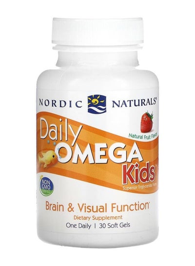 Buy Daily Omega Kids Natural Fruit 30 Soft Gels in Saudi Arabia