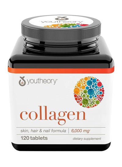 Buy Collagen 6000Mg Dietary Supplement Skin Hair And Nail Formula 120 Tablets in Saudi Arabia