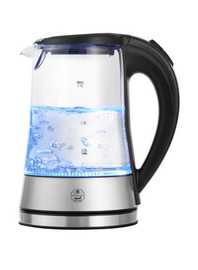 Buy Wahg Electric Kettle 1.7 L 2200 W S7098 Silver/Clear/Black in Saudi Arabia