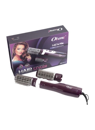 Buy Professional Hair Styler Set Purple in Saudi Arabia