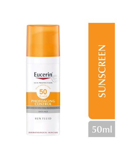 Buy Face Sunscreen Photoaging Control Anti-Age Sun Fluid Suitable As Make-Up Base 50ml in Saudi Arabia