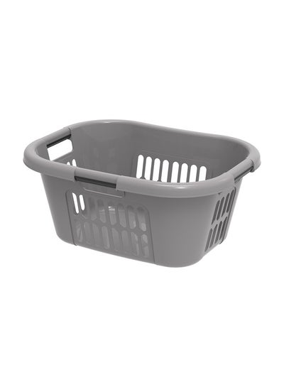 Buy Laundry Basket -Cur Grey 59x45x28cm in Saudi Arabia