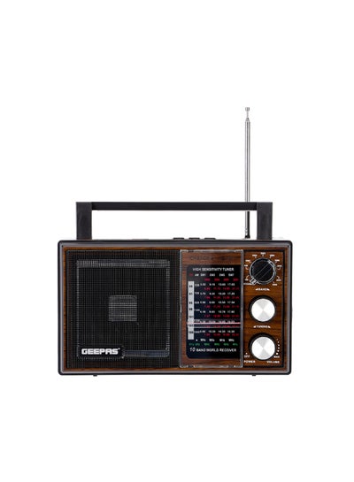 اشتري راديو قابل لإعادة الشحن بـ 10 نطاقات 2724474189174 رمادي في السعودية