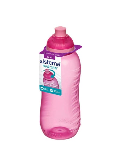 Buy Sistema Twist 'N Sip 330ml Squeeze Water Bottle Pink -Leak-proof Pink in UAE