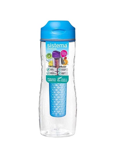 Buy Tritan Infuser Water Bottle Blue in UAE