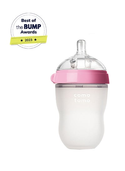 Buy Nature Feel Baby Feeding Bottle 250ml, Pack Of 1 Pink in UAE