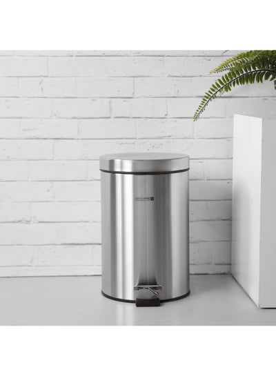 Buy Stainless Steel Recycle Bin Silver 7Liters in UAE