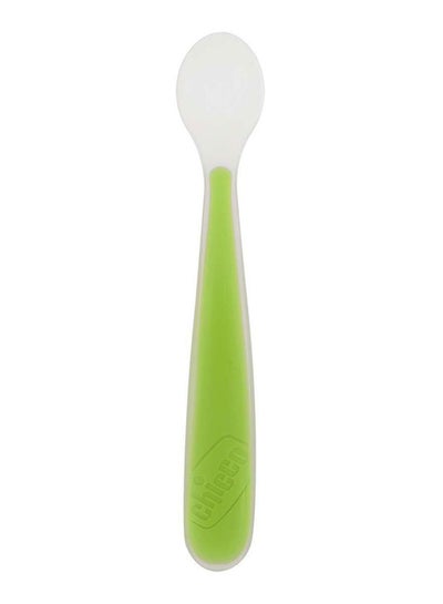 Buy Soft Silicone Spoon 6M+, Green in Egypt