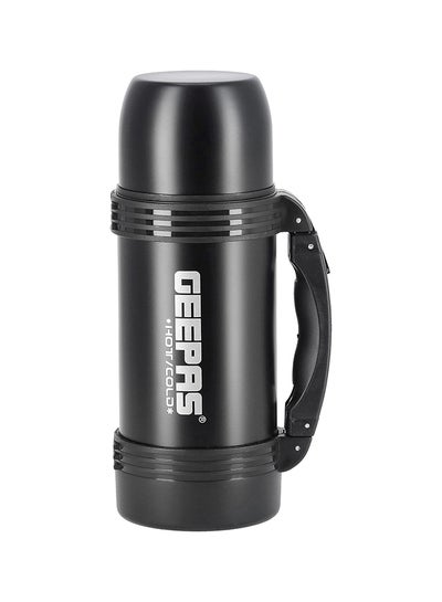 Buy Vacuum Insulated Flask Leak Proof Stainless Steel Double Walled Thermal Mug for Hot or Cold Drink 0.5 L Silver/Black in UAE