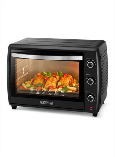 Buy Toaster Oven, 70L 2200W, 90–230° Temp Setting, Double Grill with Convection and Glass Door for Safety, Plus Multiple Accessories, Toasting Baking Broiling 70 L 2200 W TRO70RDG-B5 Black in UAE