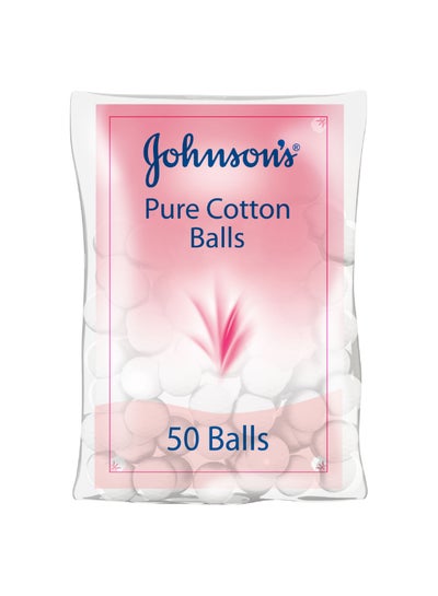 Buy Baby Pure Cotton Balls 50 Piece in UAE