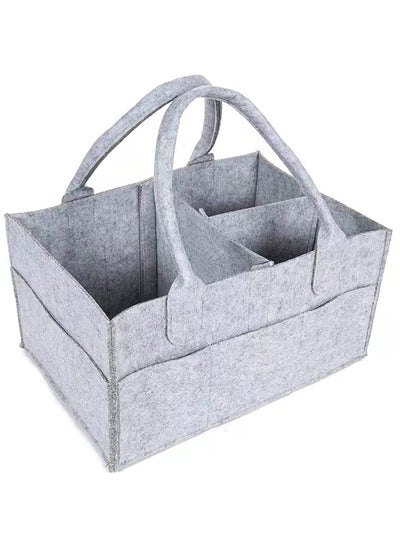 اشتري Baby Diaper Organizer Basket Nursery Diapers Table Durable Caddy Bag في الامارات