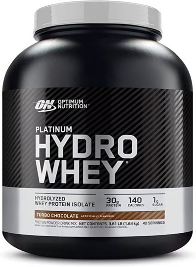 Buy Platinum Hydro Whey Protein Powder, Hydrolyzed Whey Protein Isolate Powder - Turbo Chocolate, 3.61 Lbs in Saudi Arabia