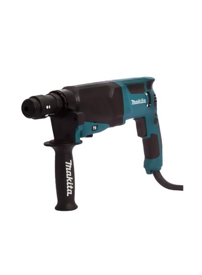 Buy Rotary Hammer Drill Machine, 3 operation modes, Concrete 26mm, 800W, 3kg Blue/Black/Silver in Saudi Arabia