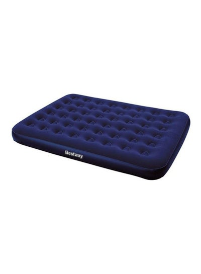 Buy Flocked Air Bed Plastic Blue Queen in Saudi Arabia