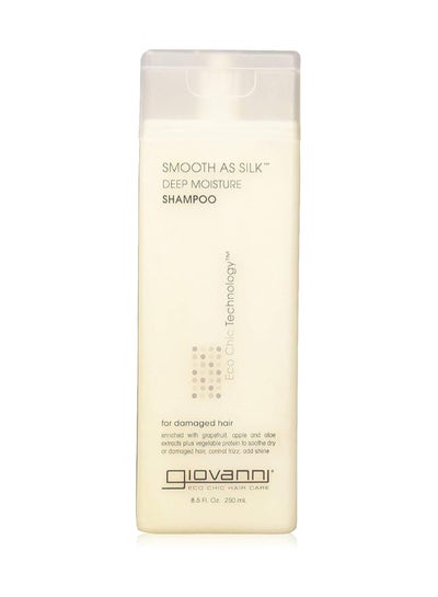 Buy Giovanni Smooth As Silk Deep Moisture Shampoo, For Damaged Hair, Increases Shine & Calms Unruly Hair 250ml in UAE