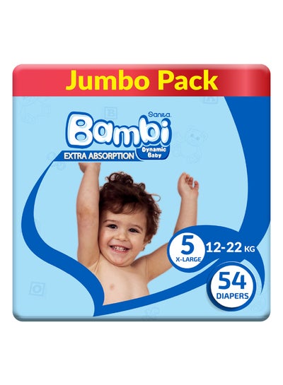 Buy Size 5, Xl, 13-25 Kg, Jumbo Pack, 54 Diapers in UAE