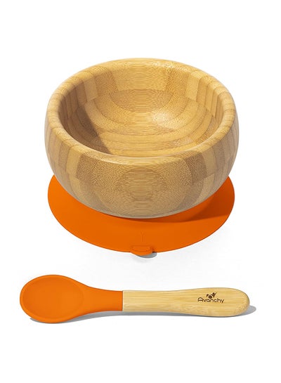 Buy Bamboo Suction Baby Bowl And Spoon Set in UAE