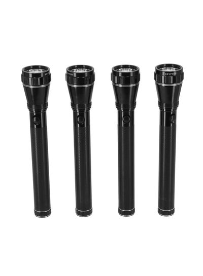 Buy 4-In-1 Waterproof Flash Light For Camping Hiking Trekking Black in Saudi Arabia