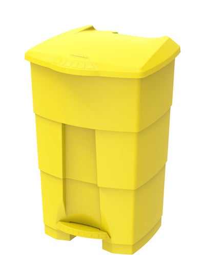 Buy Step On Waste Bin - Yellow 45.0Liters in UAE