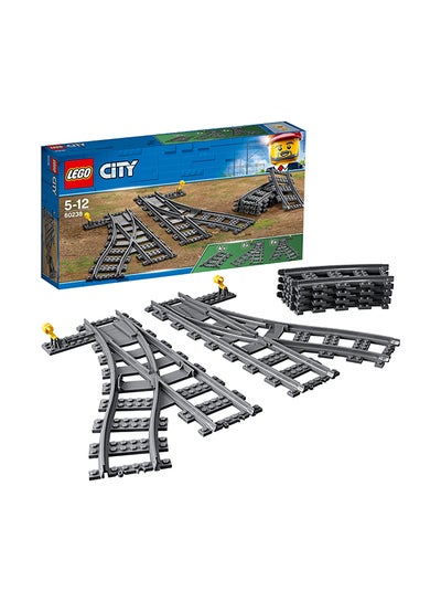 اشتري 6250163 LEGO 60238 City Trains Switch Tracks Building Toy Set (8 Pieces) 5+ Years في مصر