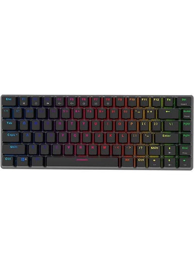Buy AK33 Gaming 82 keys Mechanical keyboard, RGB backlit Wired keys Computer keyboard for PC Laptop gaming(Black Switch) in Saudi Arabia