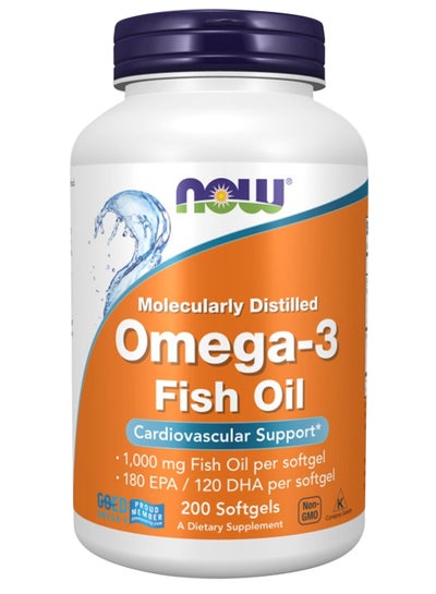 Buy Omega-3 Dietary Supplement - 200 Softgels in UAE