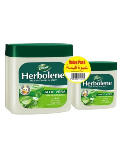 Buy Herbolene Aloe Petroleum Jelly For Dry And Rough Skin Pack of 2 425+115ml in Saudi Arabia
