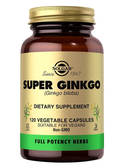 Buy Super Ginkgo Dietary Supplement - 120 Capsules in UAE