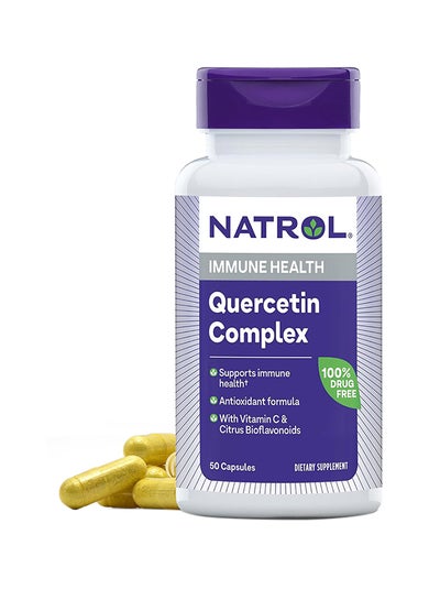 Buy Quercetin Complex Immune Health Dietary Supplement 500mg - 50 Capsules in Saudi Arabia