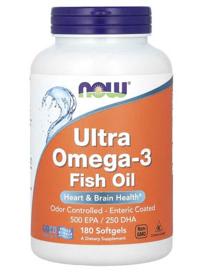 Buy Ultra Omega-3 500 EPA / 250 DHA 180 Softgels in UAE