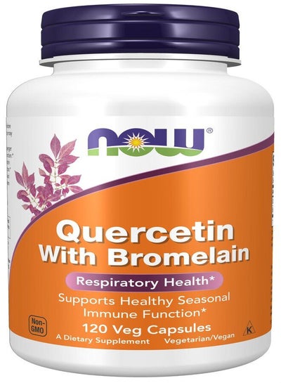 Buy Quercetin With Bromelain Dietary Supplement - 120 Capsules in UAE