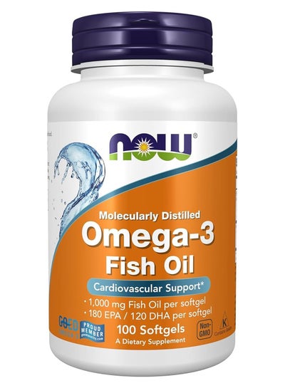 Buy Omega-3, Molecularly Distilled 100 Softgels in UAE