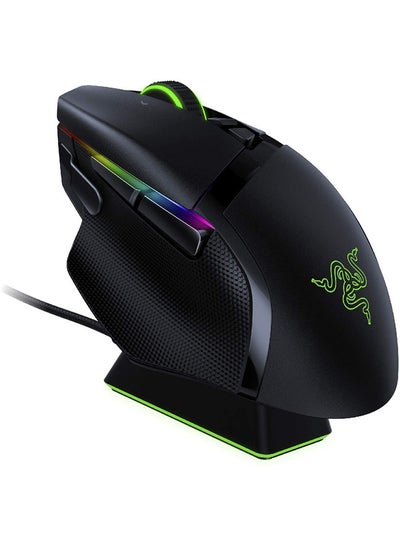 Buy Razer Basilisk Ultimate HyperSpeed Wireless Gaming Mouse with Charging Dock, 20K DPI Optical Sensor, Chroma RGB, 11 Programmable Buttons, 100 Hr Battery - Classic Black Black in UAE