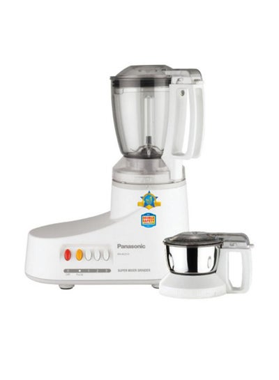 Buy Powerful Mixer Grinder, 2 Stainless Steel Jars, Compact And Versatile For Everyday Kitchen Use 1 L 1000 W MX-AC210S White in UAE