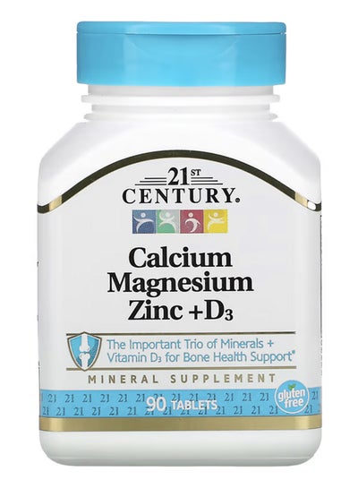 Buy Calcium Magnesium Zinc +D - 90 Tablets in Saudi Arabia