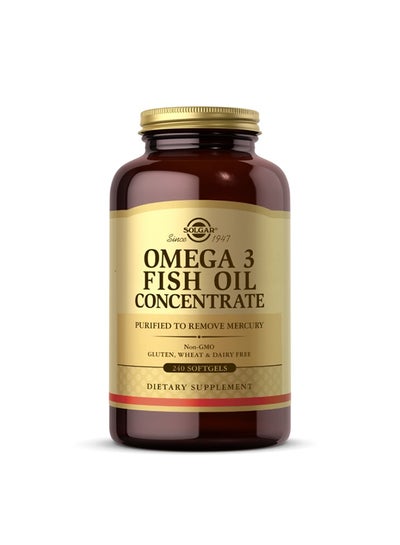 اشتري Omega-3 Fish Oil Concentrate Dietary Supplement - 240 Softgels في الامارات