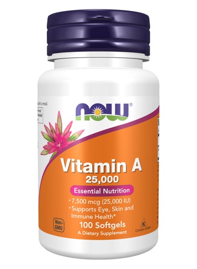 Buy Vitamin A Supplement 25000 IU - 250 Softgels in Saudi Arabia