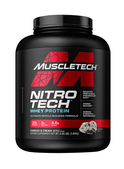 اشتري Nitro Tech Whey Protein Cookies And Cream 4Lb في الامارات