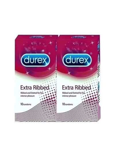 Buy Pack of 2 - Extra Ribbed Condoms in UAE